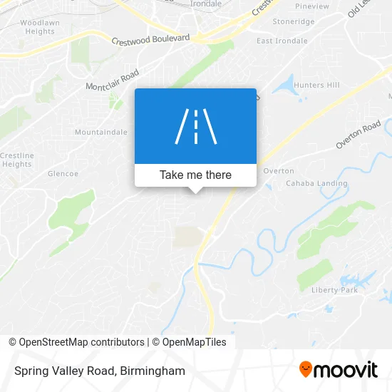 Spring Valley Road map