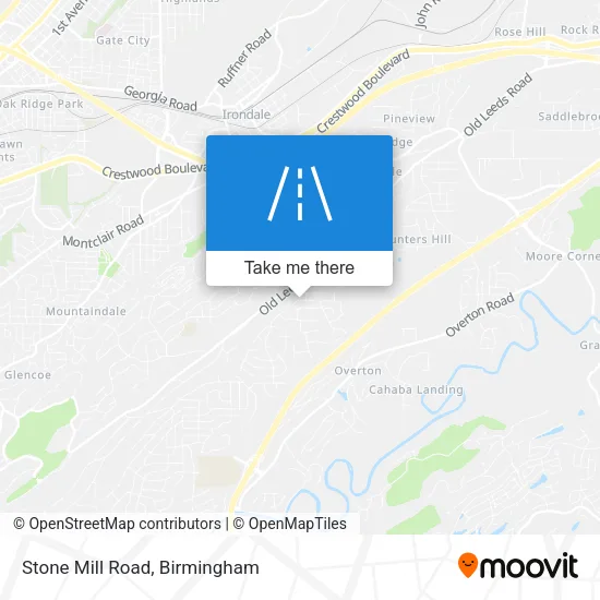 Stone Mill Road map