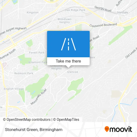 Stonehurst Green map
