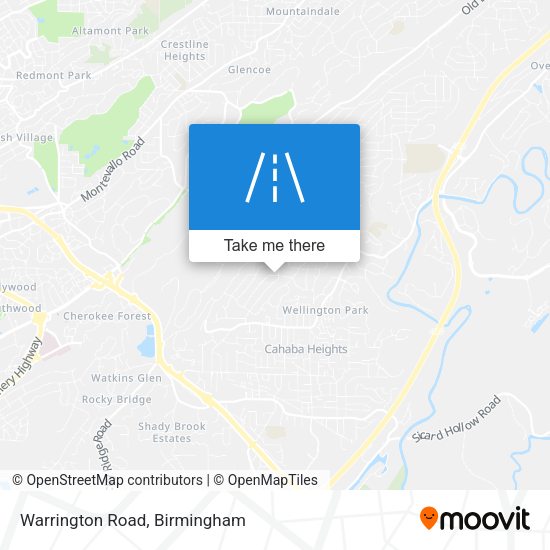 Mapa de Warrington Road