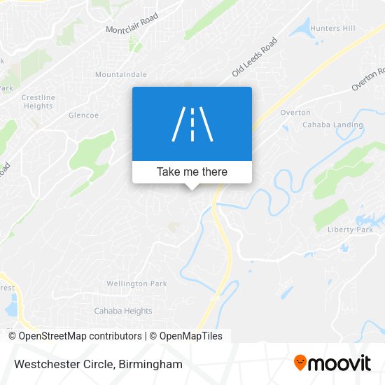 Mapa de Westchester Circle