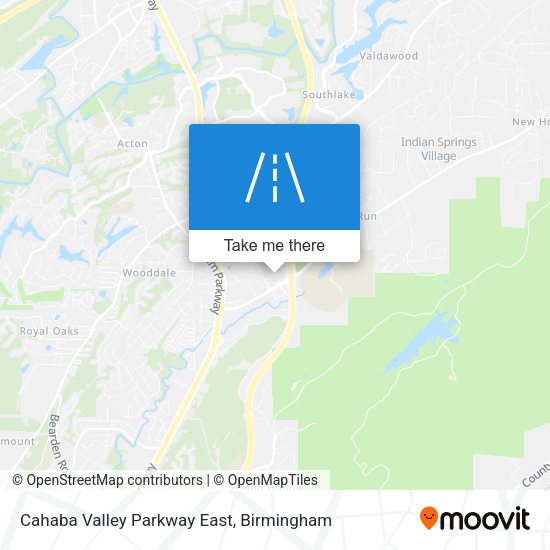 Cahaba Valley Parkway East map