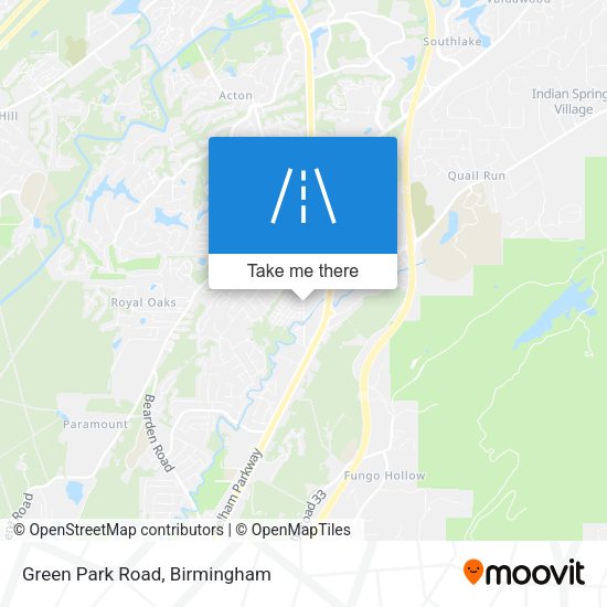 Green Park Road map