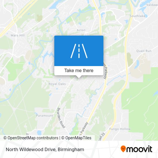 Mapa de North Wildewood Drive