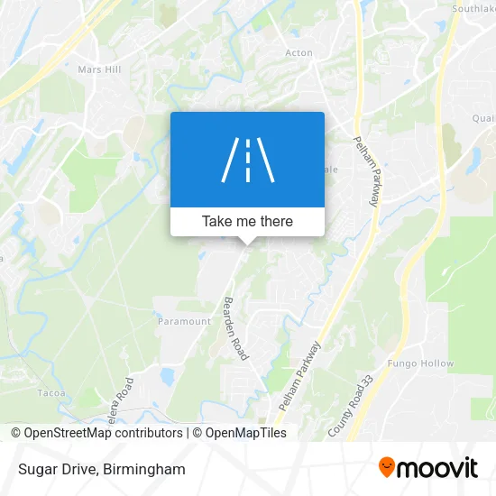 Sugar Drive map