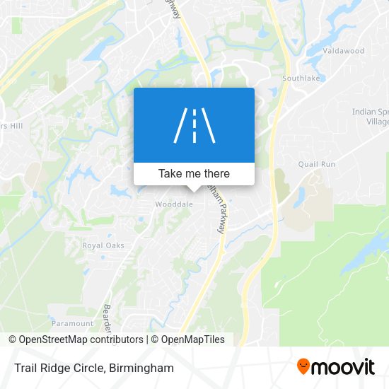 Trail Ridge Circle map