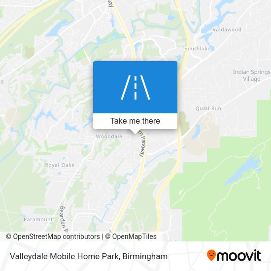 Valleydale Mobile Home Park map