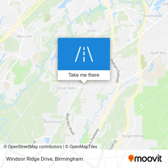 Windsor Ridge Drive map