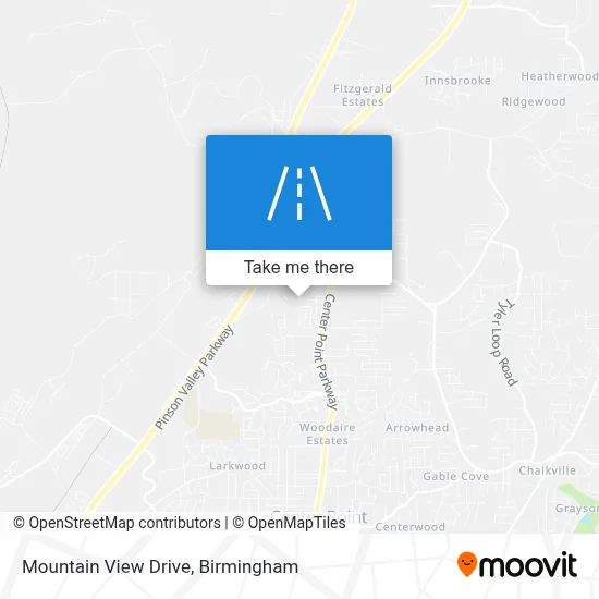 Mountain View Drive map