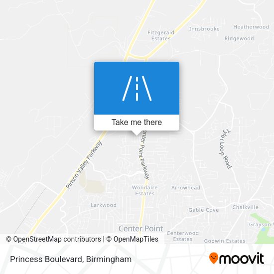 Mapa de Princess Boulevard