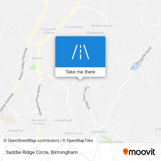 Mapa de Saddle Ridge Circle