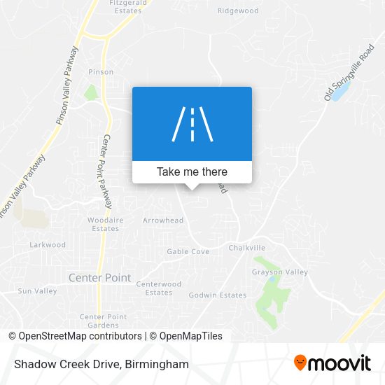 Shadow Creek Drive map