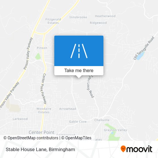Stable House Lane map