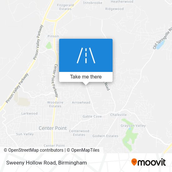 Sweeny Hollow Road map