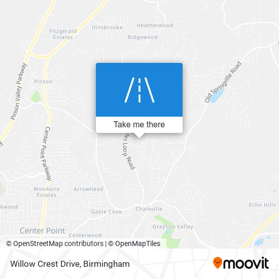 Willow Crest Drive map