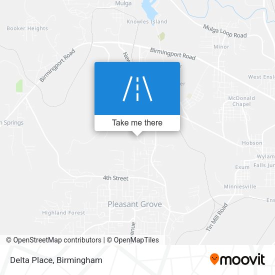 Mapa de Delta Place
