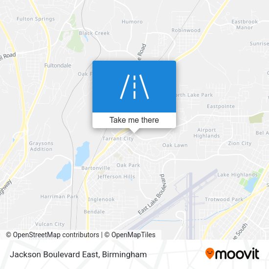 Jackson Boulevard East map