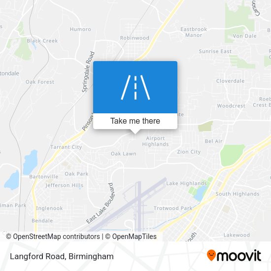 Mapa de Langford Road