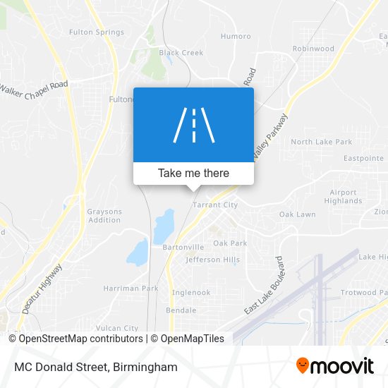 Mapa de MC Donald Street