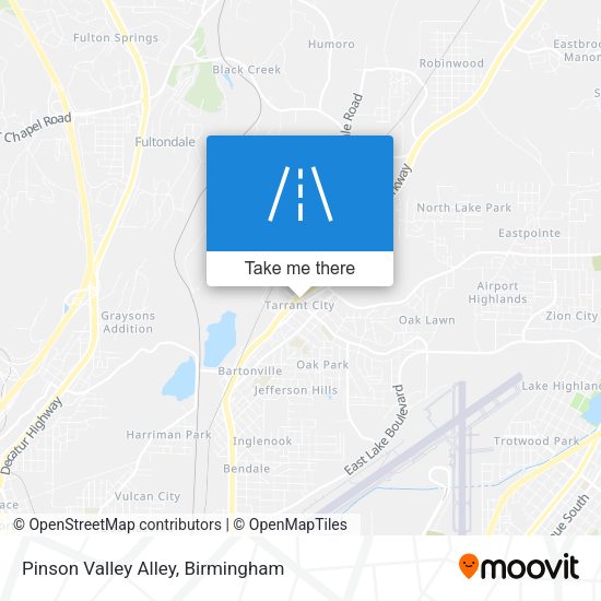 Pinson Valley Alley map