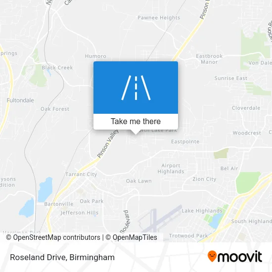 Mapa de Roseland Drive