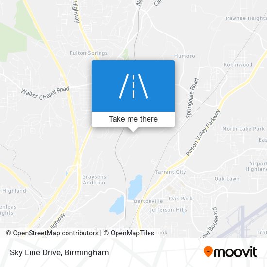 Sky Line Drive map