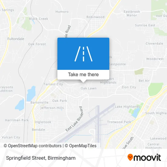 Springfield Street map