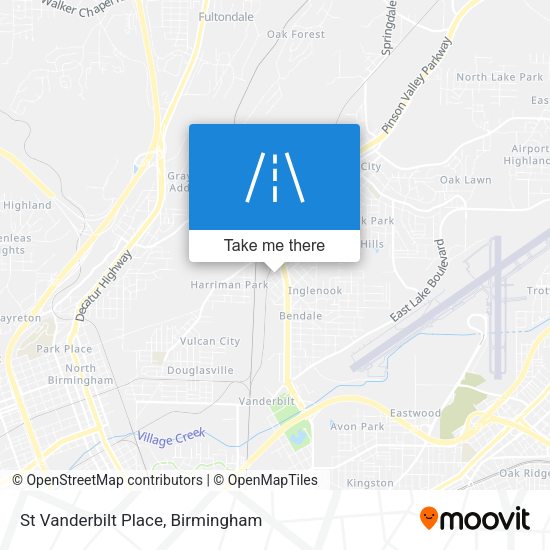 St Vanderbilt Place map