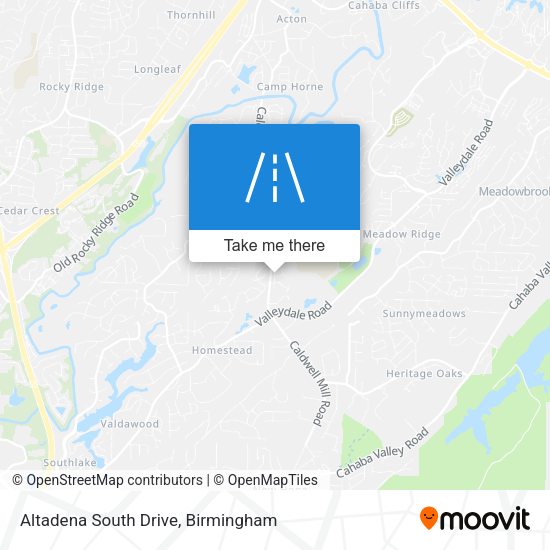 Altadena South Drive map