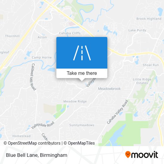 Mapa de Blue Bell Lane