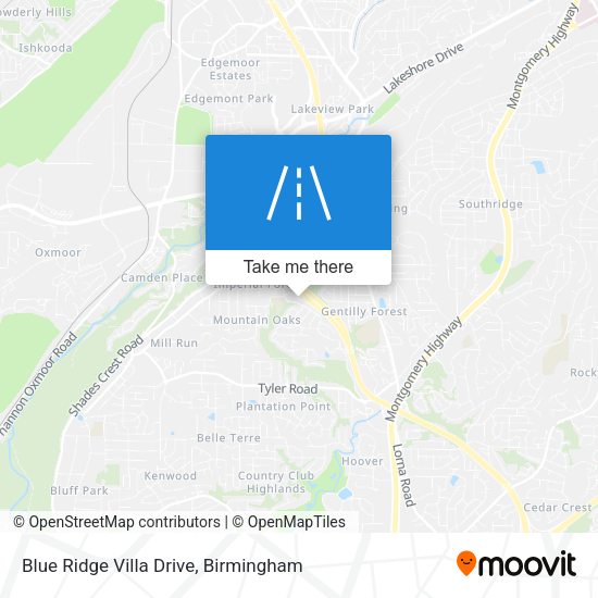 Mapa de Blue Ridge Villa Drive