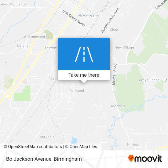 Mapa de Bo Jackson Avenue