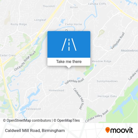 Mapa de Caldwell Mill Road