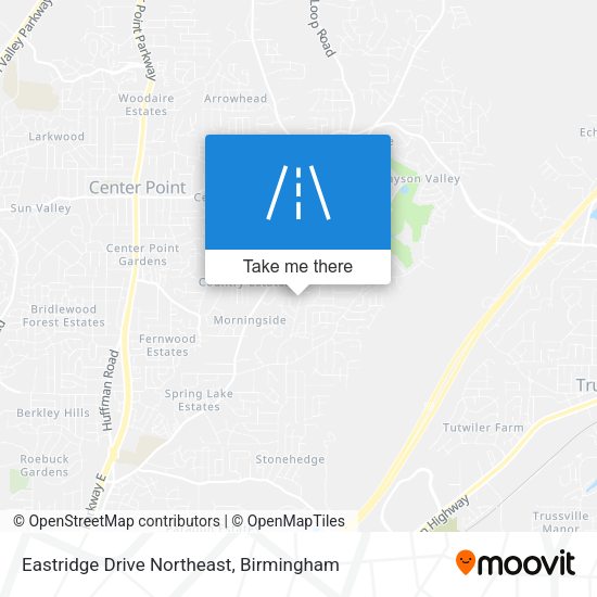 Eastridge Drive Northeast map