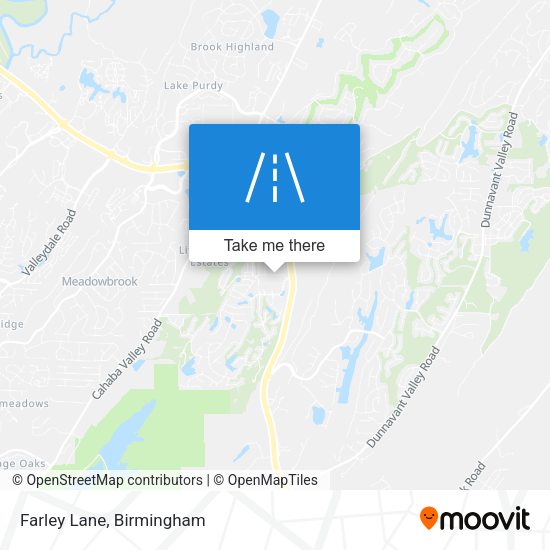 Farley Lane map