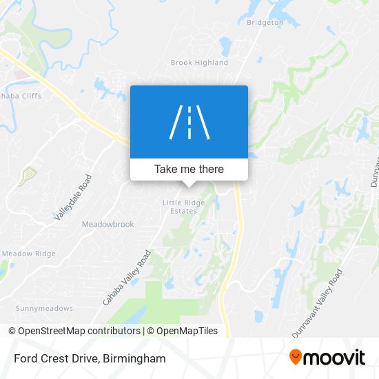 Ford Crest Drive map