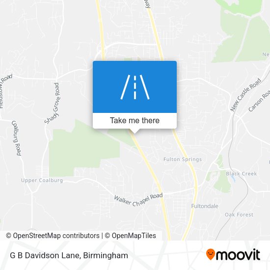 Mapa de G B Davidson Lane