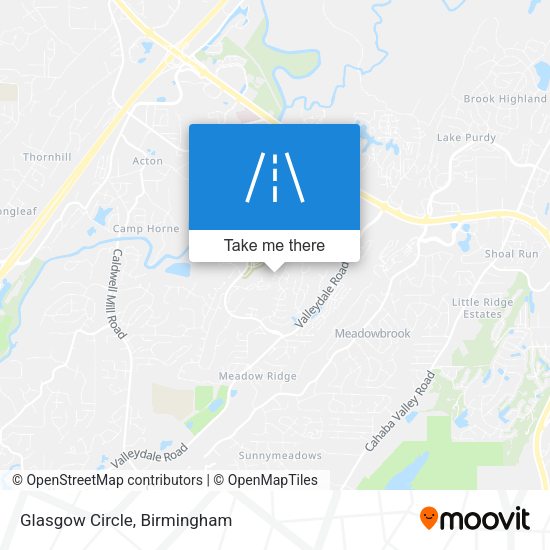 Mapa de Glasgow Circle