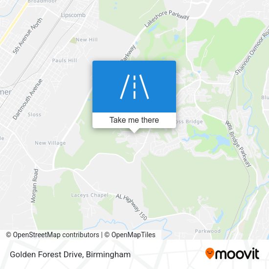 Golden Forest Drive map