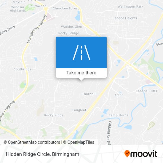 Hidden Ridge Circle map