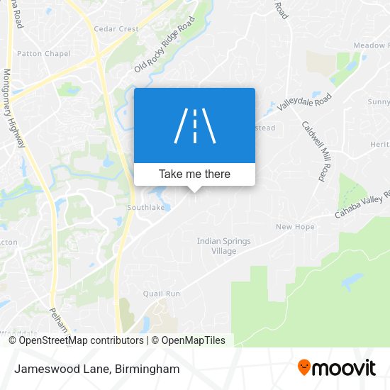 Mapa de Jameswood Lane