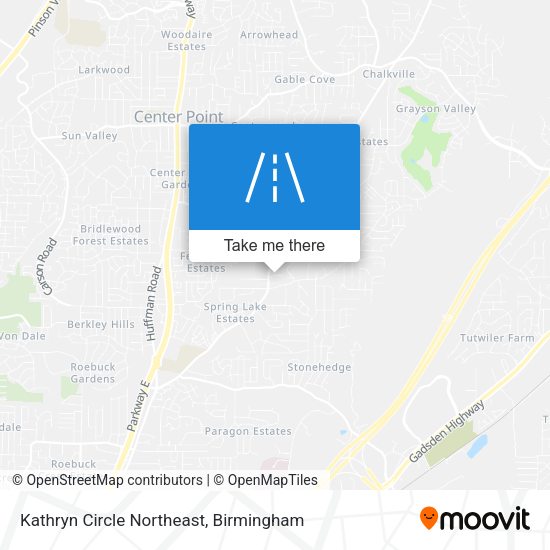 Mapa de Kathryn Circle Northeast