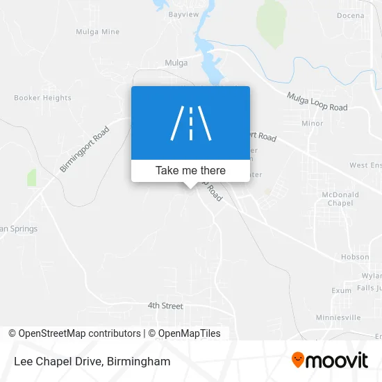 Lee Chapel Drive map