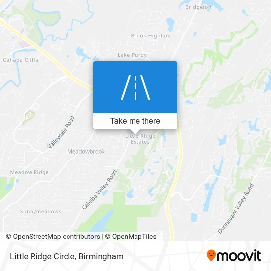 Little Ridge Circle map