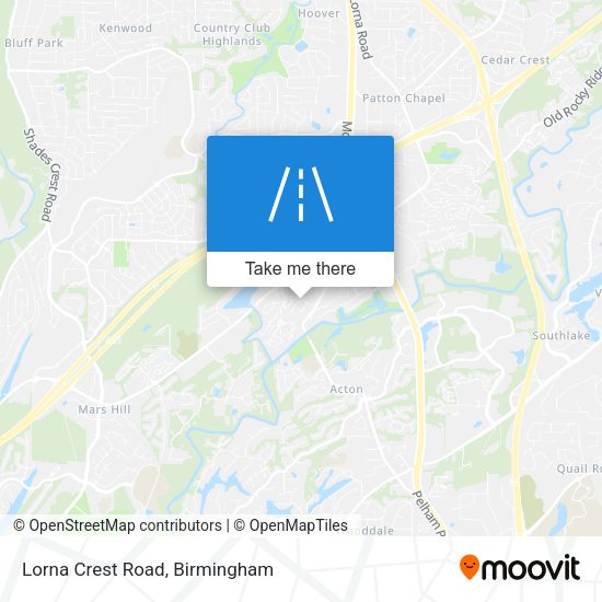 Lorna Crest Road map