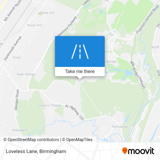 Mapa de Loveless Lane