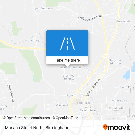 Mariana Street North map