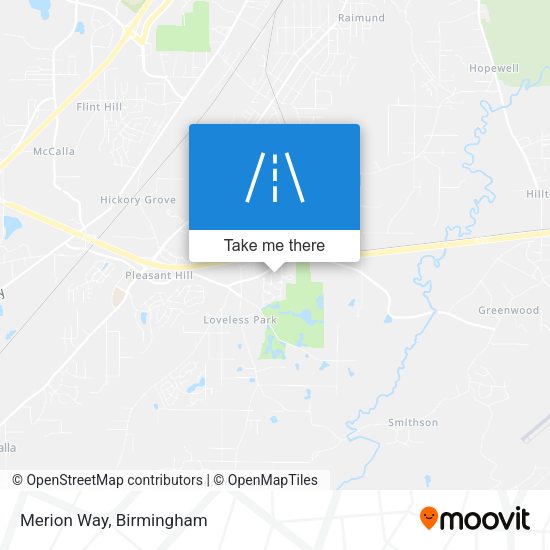 Mapa de Merion Way