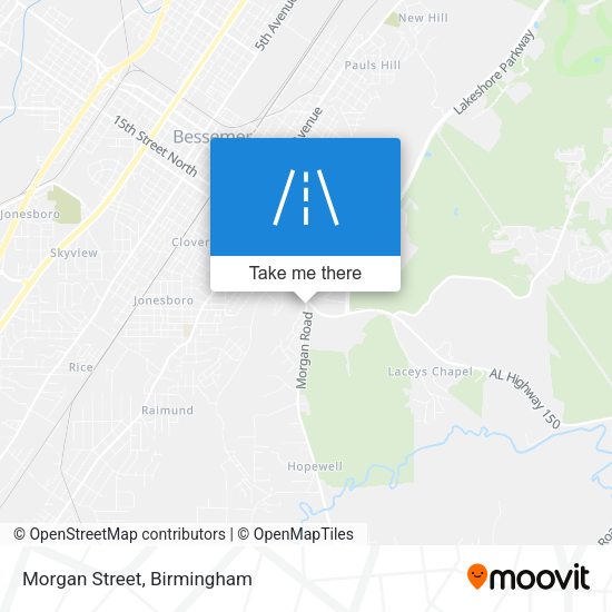 Morgan Street map