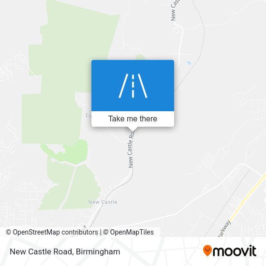 New Castle Road map